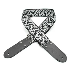 DSL Jacquard Weaving Guitar Strap - 2" Camo Black