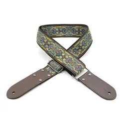 DSL Jacquard Weaving 2" Guitar Strap - TAD YELLOW