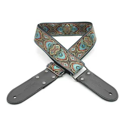DSL Jacquard Weaving 2" Guitar Strap - Mermaid Blue