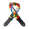 DSL 2" Handmade Printed Fabric Guitar Strap - LG Block