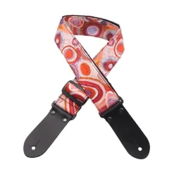 DSL 2" Indigenous Handmade Fabric Guitar Strap - Spice Dreaming