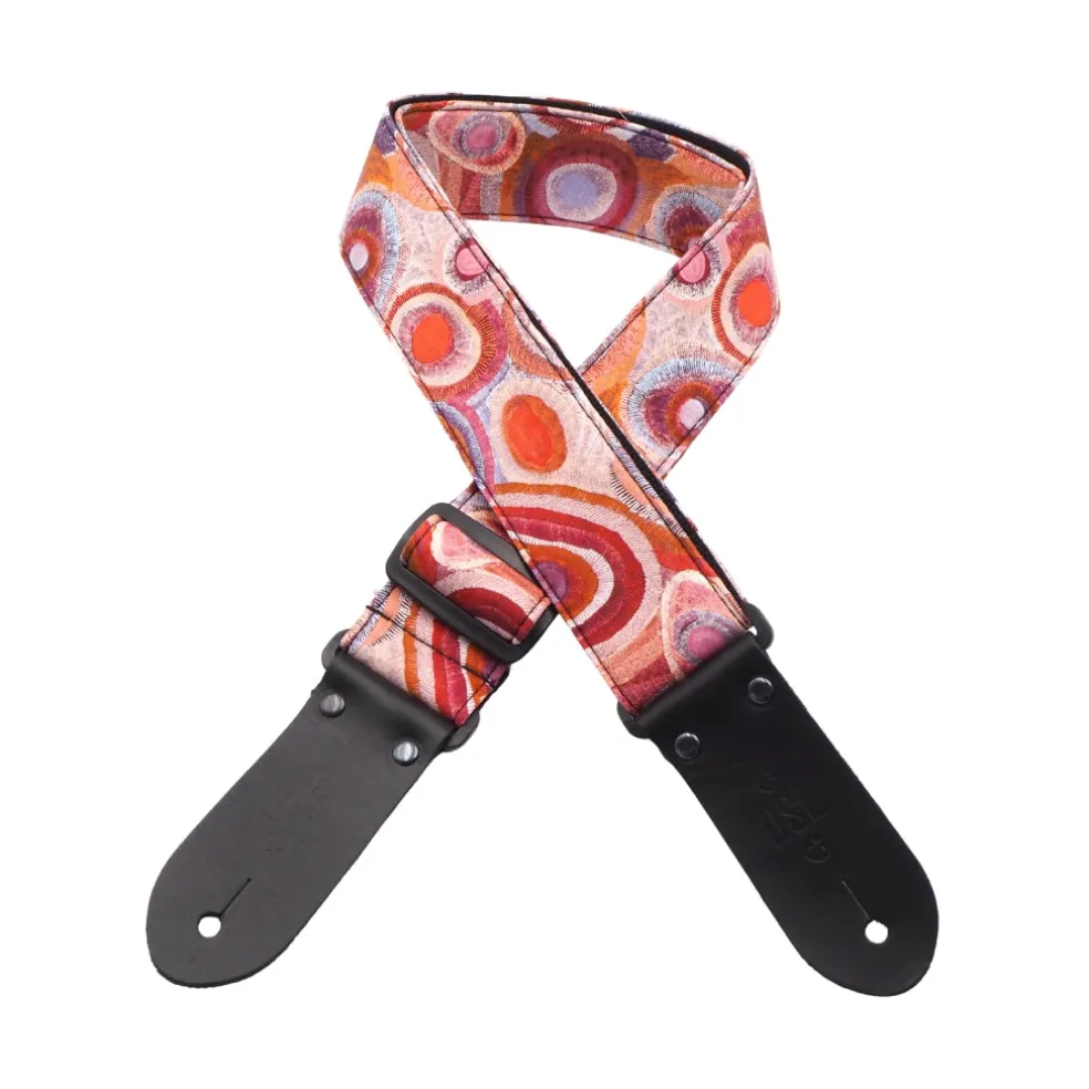 DSL 2" Indigenous Handmade Fabric Guitar Strap - Spice Dreaming