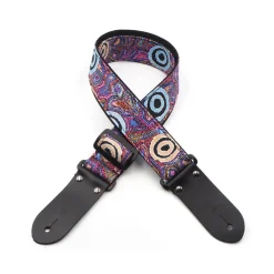 DSL 2" Indigenous Handmade Fabric Guitar Strap - Yumari Dreaming