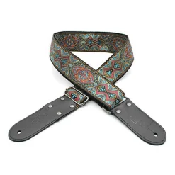 DSL 2" Jacquard Weaving Guitar Strap Shiraz Red