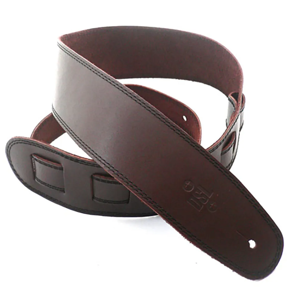 DSL SGE25-17-1 Strap 2.5" Single Ply Brown with Black Stitch