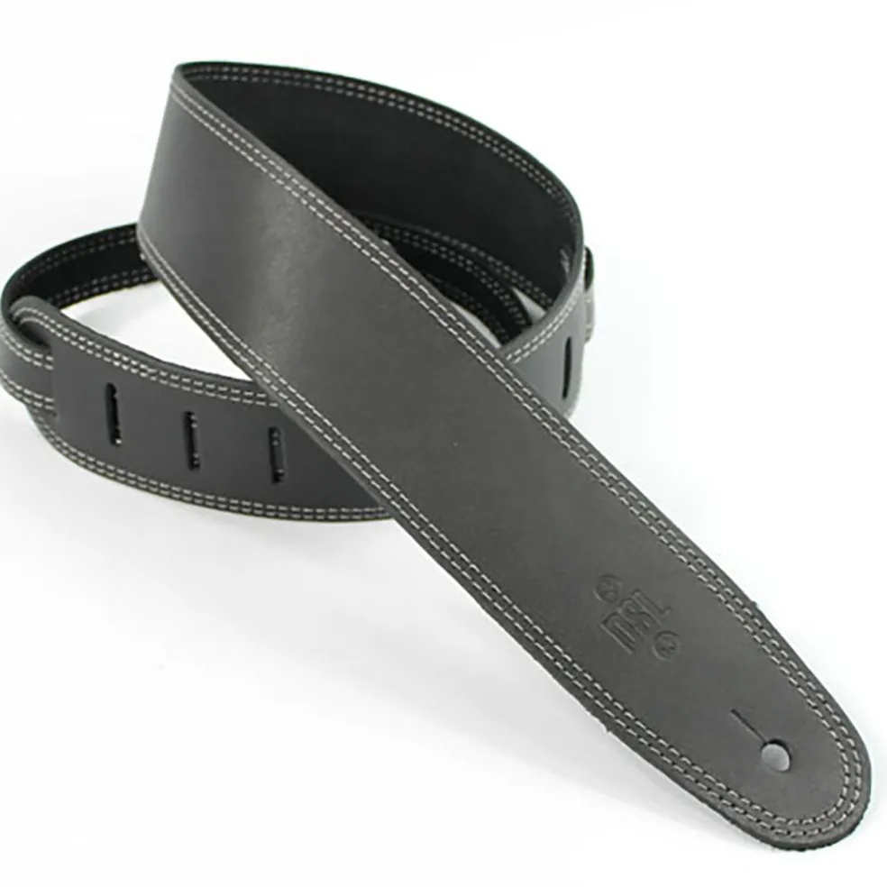 DSL SGE25-15-4 Strap 2.5" Single Ply Black with Grey Stitch