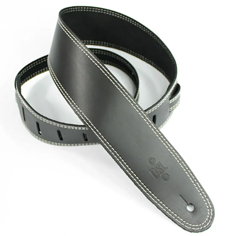 DSL SGE25-15-3 Strap 2.5" Single Ply Black with Beige Stitch