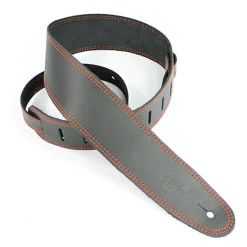 DSL SGE25-15-5 Strap 2.5" Single Ply Black with Orange Stitch