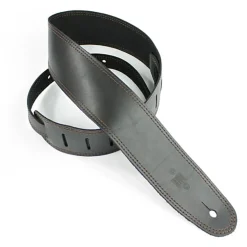 DSL SGE25-15-2 Strap 2.5" Single Ply Black with Brown Stitch