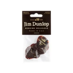 Dunlop Celluloid Shell Picks 12pk - Heavy