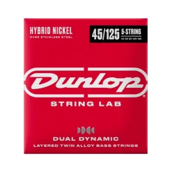 Dunlop Hybrid Nickel Over Stainless Steel Bass Strings 5 string 45-125