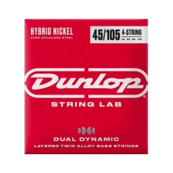 Dunlop Hybrid Nickel Over Stainless Steel Bass Strings 45-105