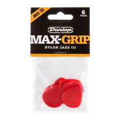 Dunlop JPP113N - 1.38mm Max Grip Nylon Jazz III Picks 6pk