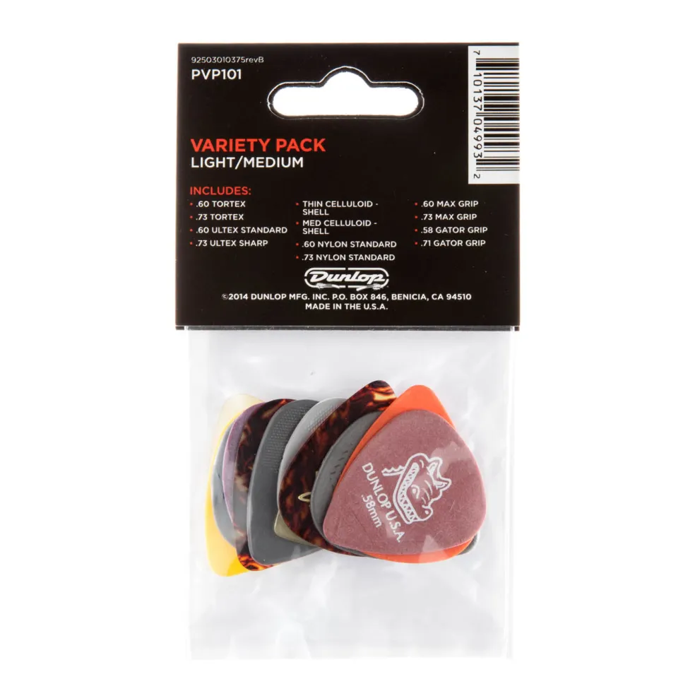 Dunlop JPVP101 - Light/Medium Variety Pick Pack