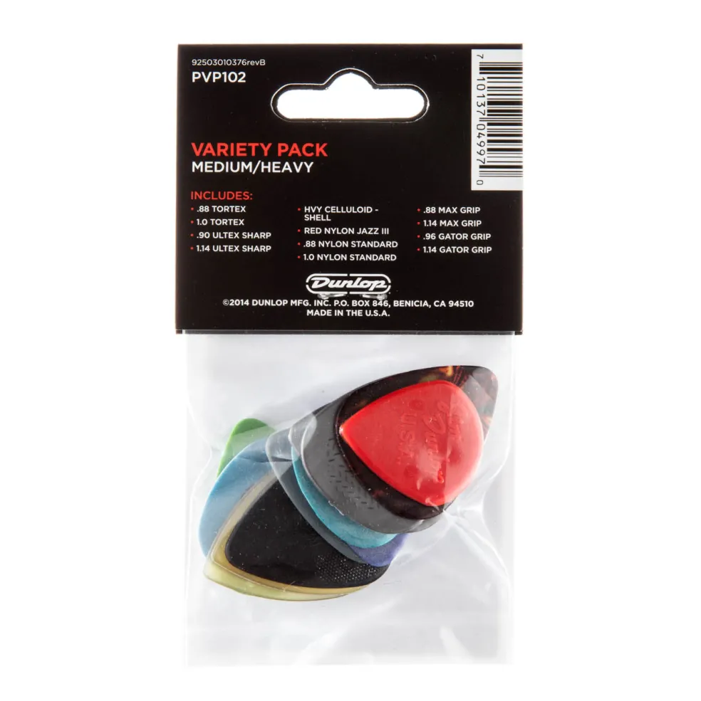 Dunlop JPVP102 - Medium/Heavy Variety Picks 12pk