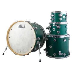 DW Collectors Maple 333 - Teal Satin Oil with Chrome Hardware: 10/12/16/22