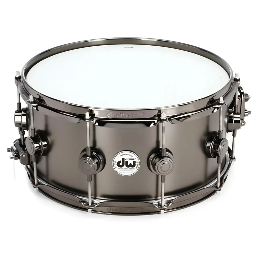 DW Collector's Series® 14"x6.5" Satin Black Nickel over Brass with Black Nickel Hardware
