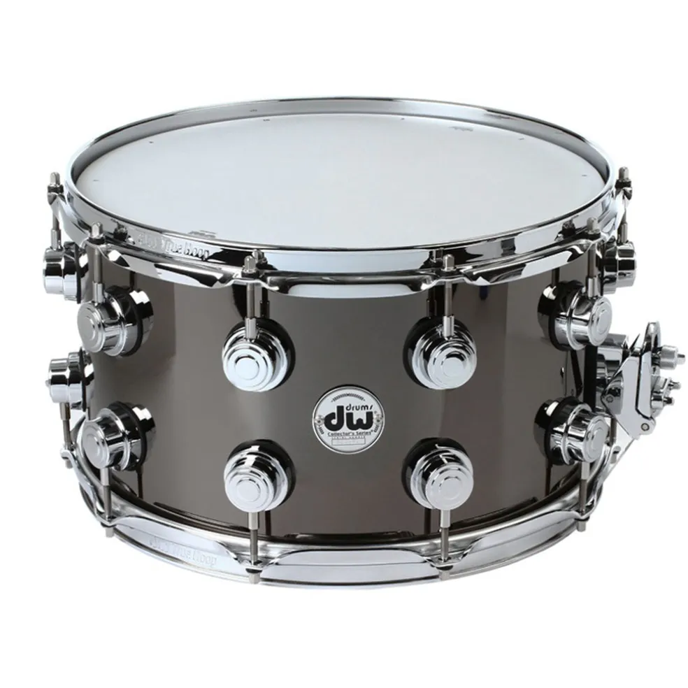 DW Collector's Series® 14"x8" Black Nickel Over Brass Snare - Chrome Hardware