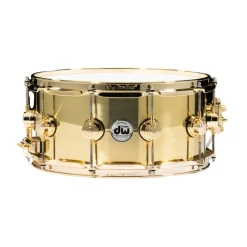 DW Collectors Series 14x6.5 Bell Brass Snare Drum with Gold Hardware - DRVN6514SPG