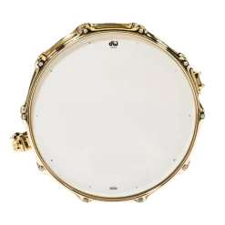 DW Collectors Series 14x6.5 Bell Brass Snare Drum with Gold Hardware - DRVN6514SPG