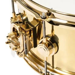 DW Collectors Series 14x6.5 Bell Brass Snare Drum with Gold Hardware - DRVN6514SPG