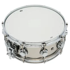 DW Collectors Stainless Steel Snare with Chrome Hardware 14x5.5