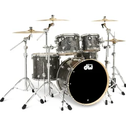 DW DWe 5-Piece Complete Bundle Kit - Black Galaxy