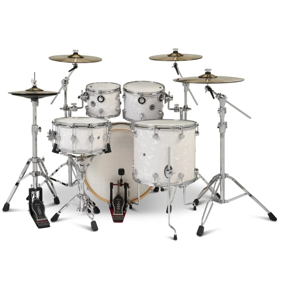 DW DWe 5-Piece Complete Bundle Kit - White Marine Pearl