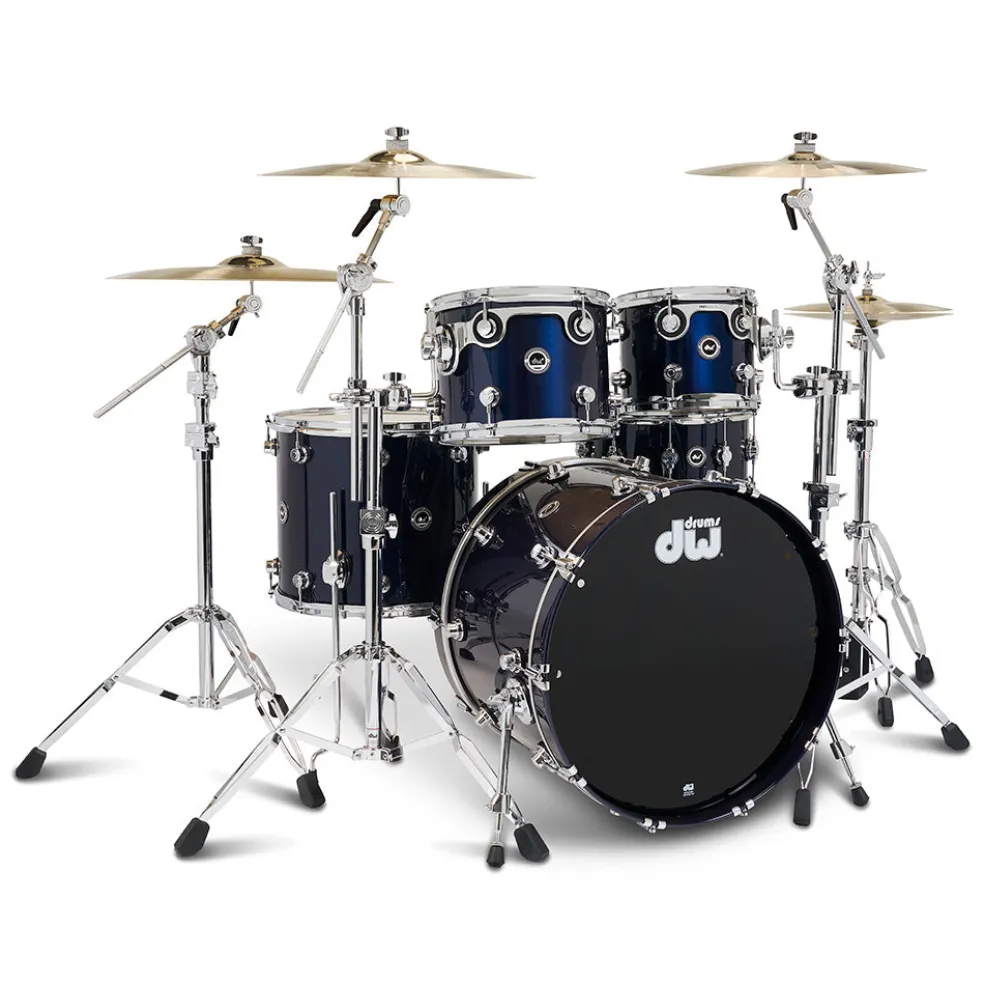 DW DWe 5-Piece Complete Bundle Kit - Midnight Blue Metallic