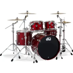 DW DWe 5-Piece Complete Bundle Kit - Black Cherry Metallic