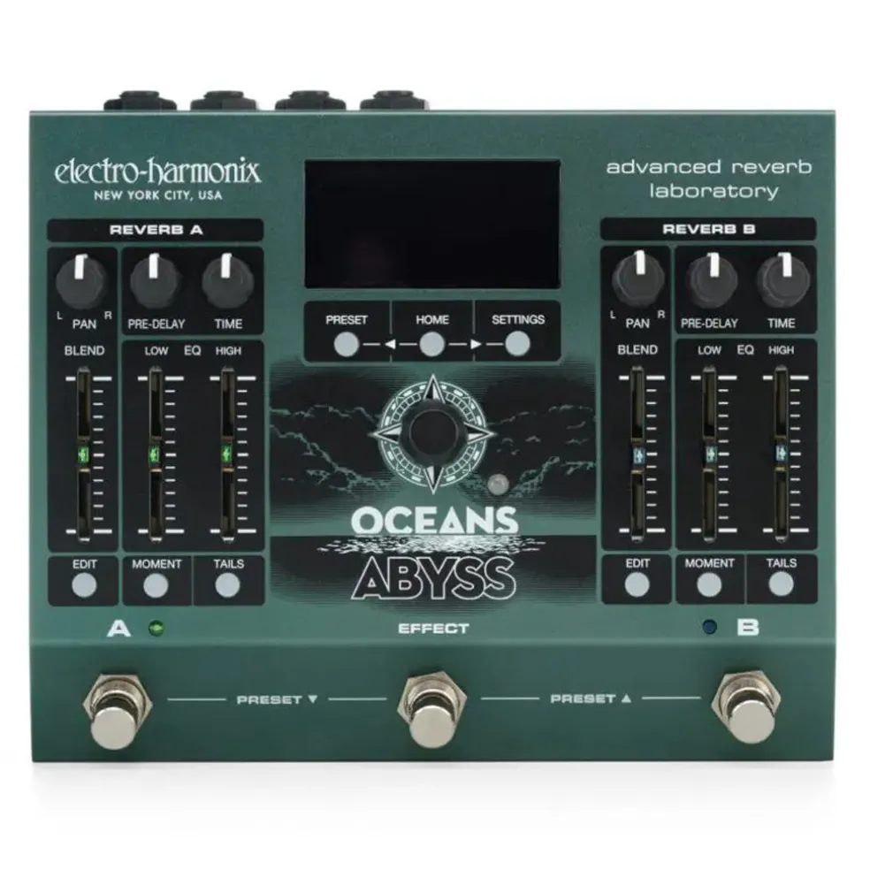 Electro-Harmonix Oceans Abyss Advanced Reverb Laboratory Pedal