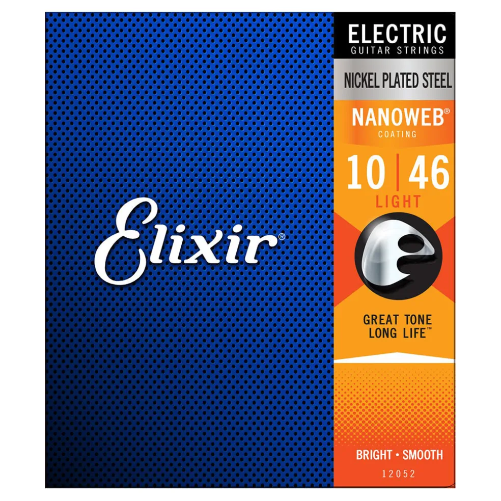 Elixir 12052 - Nanoweb 10-46 Electric Guitar Strings
