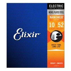 Elixir 12077 - Nanoweb Electric 10-52 Guitar Strings