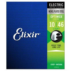 Elixir 19052 - Optiweb Electric 10-46 Guitar Strings