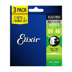 Elixir - 16511 Optiweb Electric 9-46 - 3 Pack Custom Light