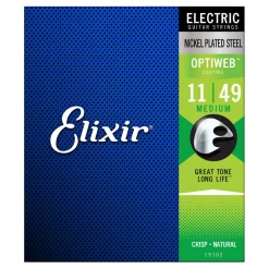 Elixir 19102 - Optiweb Electric 11-49 Guitar Strings