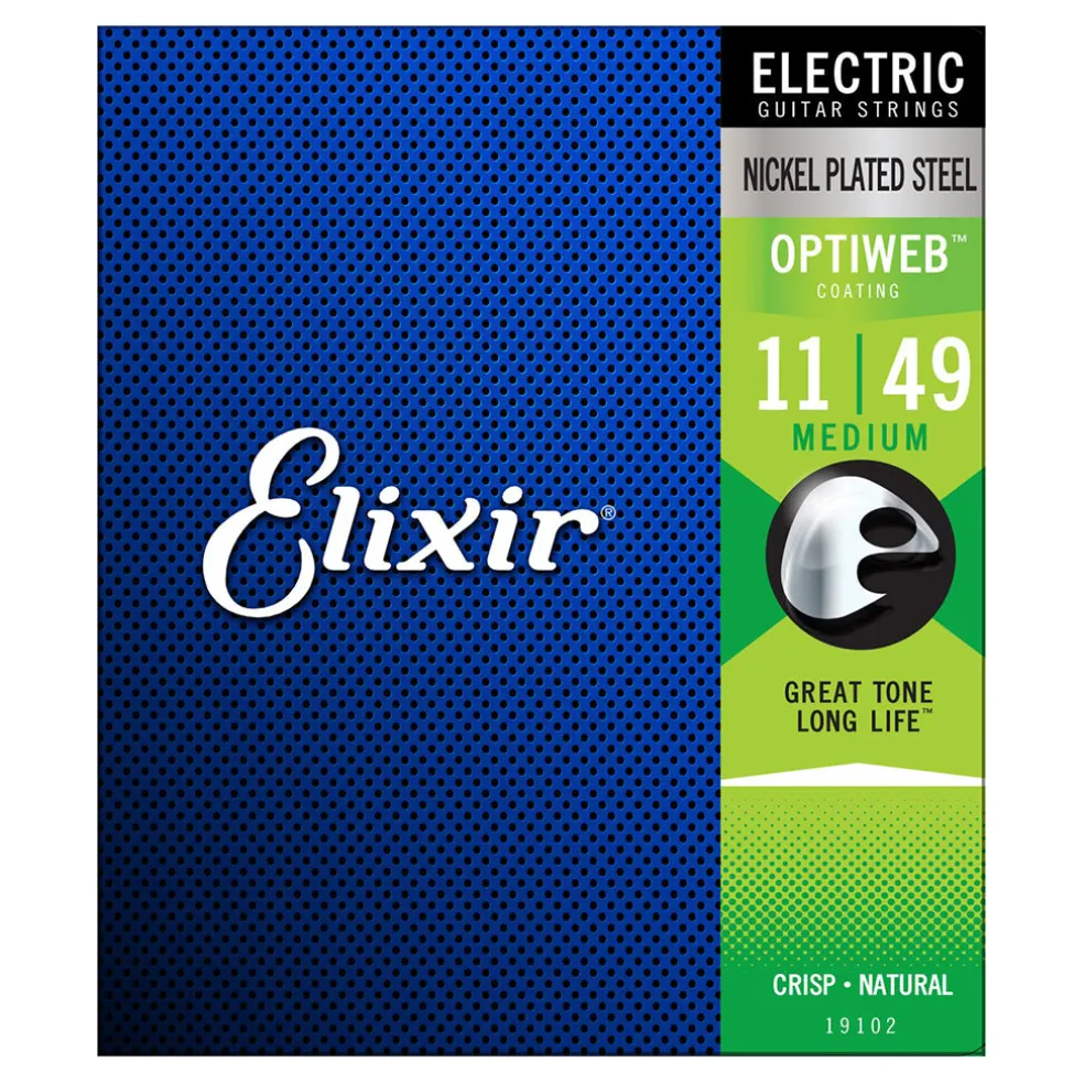 Elixir 19102 - Optiweb Electric 11-49 Guitar Strings