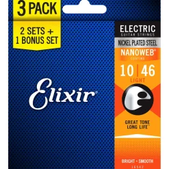 Elixir - Electric Nanoweb Light - 3 Pack - 10-46