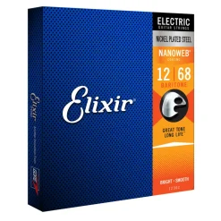 Elixir 12302 Nanoweb Electric Baritone 12-68