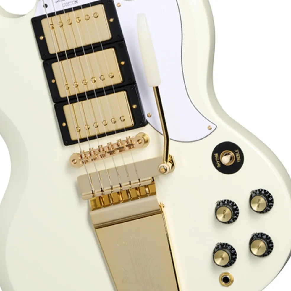 Epiphone 63 Les Paul SG Custom Maestro White with Hardcase
