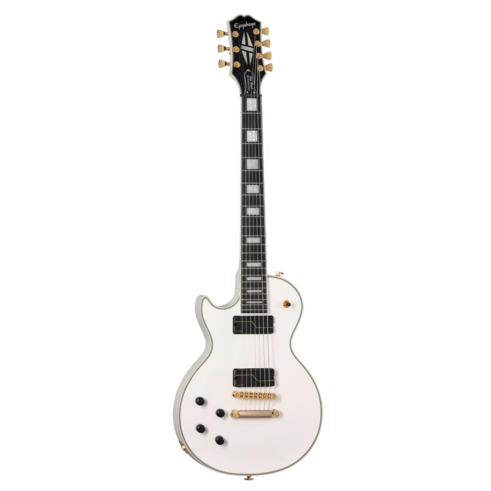 Epiphone - Matt Heafy Origins Les Paul Custom 7-String Left Handed - Bone White