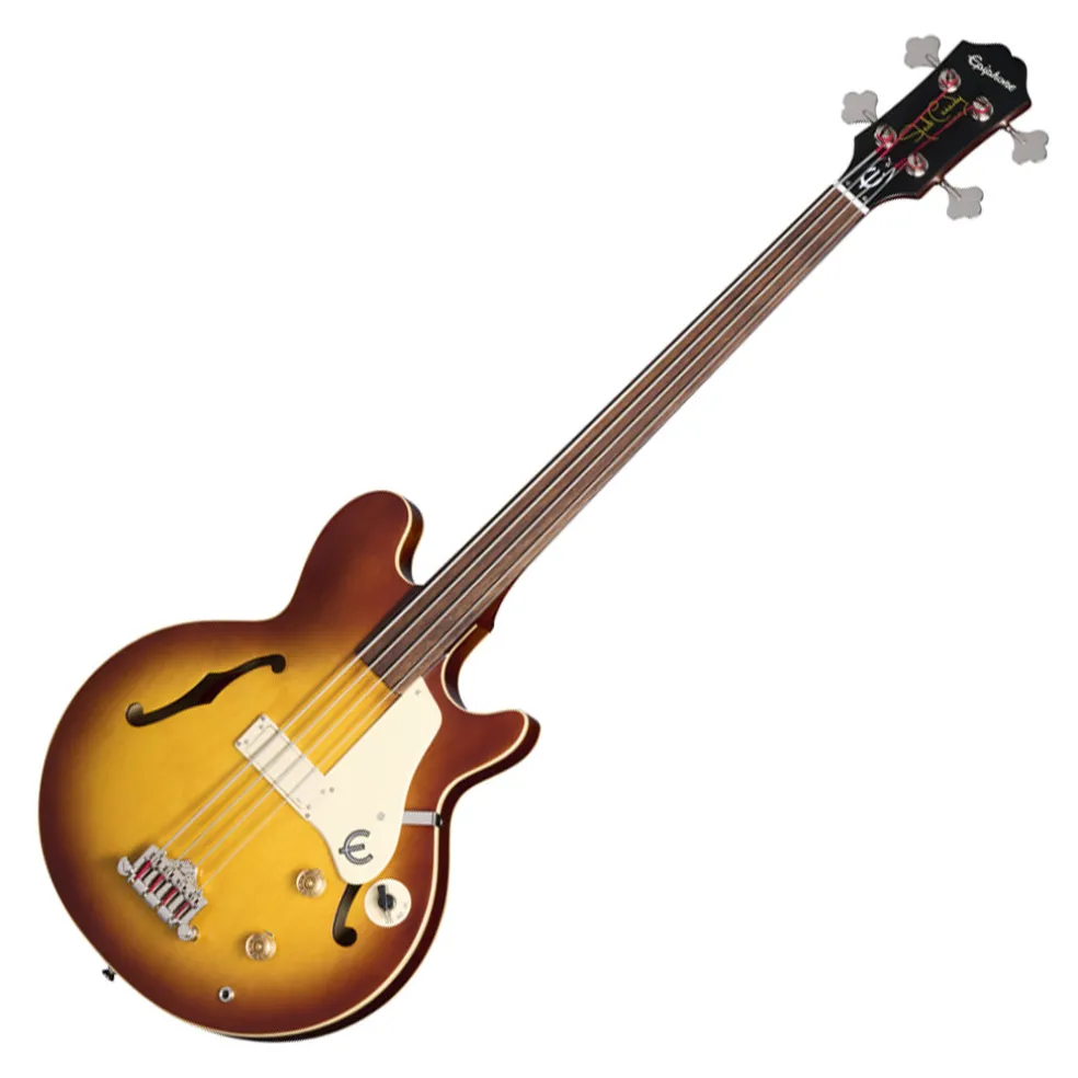 Epiphone Jack Casady Fretless Bass Aged Royal Tan