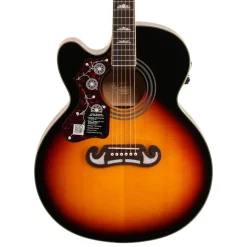 Epiphone J200EC Studio Left Handed - Vintage Sunburst