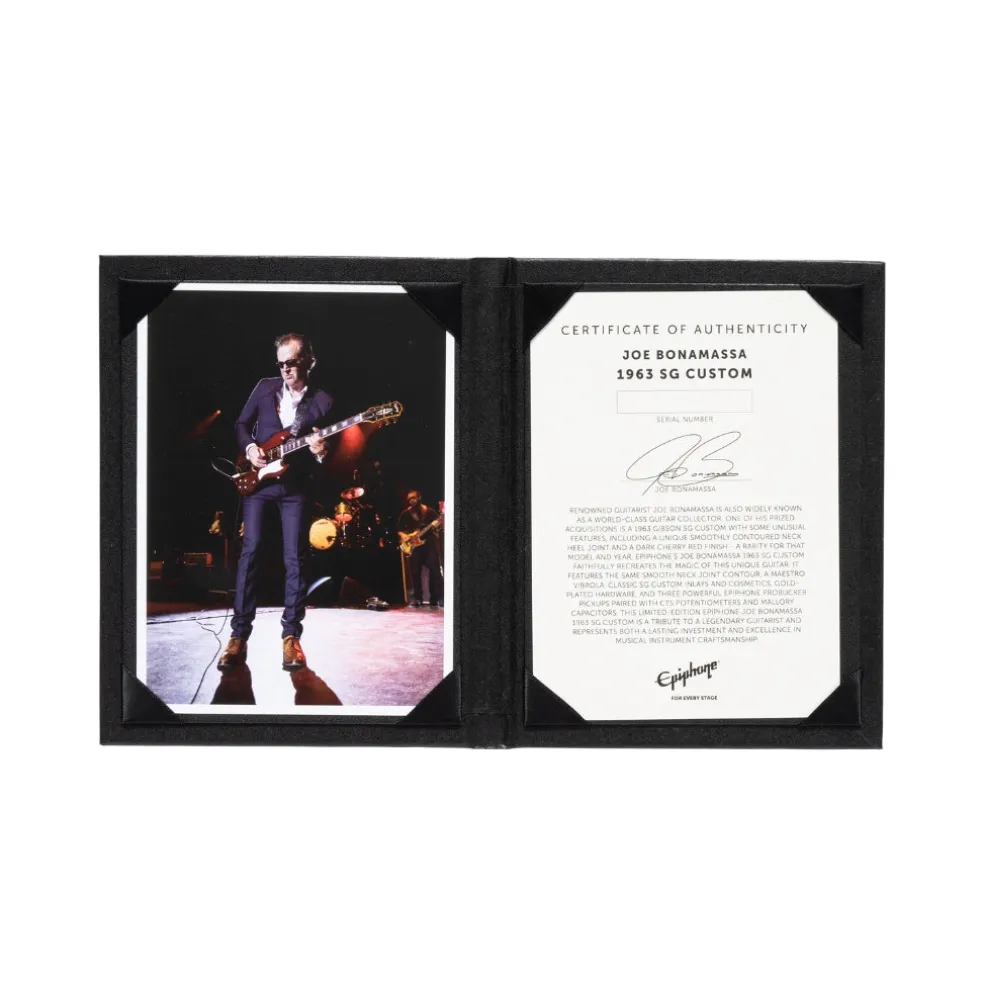 Epiphone Joe Bonamassa 63 Custom SG in Dark Wine Red