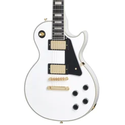 Epiphone Les Paul Custom with Premium Gig Bag - Alpine White