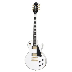 Epiphone Les Paul Custom with Premium Gig Bag - Alpine White