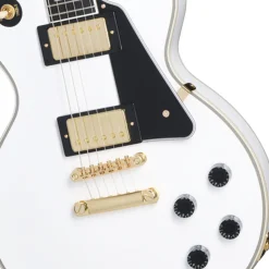 Epiphone Les Paul Custom with Premium Gig Bag - Alpine White