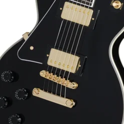 Epiphone Les Paul Custom Left Handed with Premium Gig Bag - Ebony