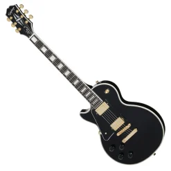 Epiphone Les Paul Custom Left Handed with Premium Gig Bag - Ebony