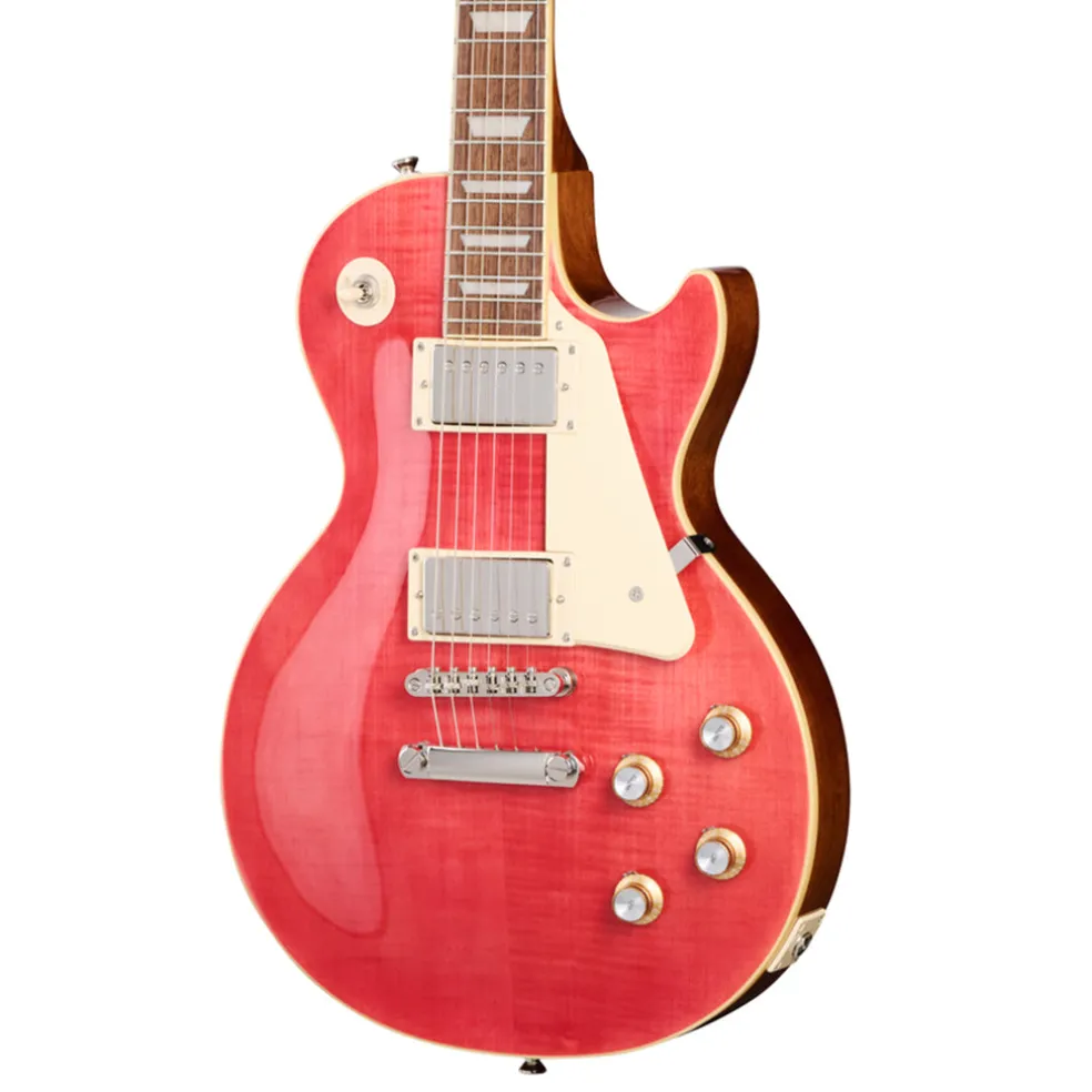 Epiphone Les Paul Standard 60s Figured Top with Premium Gig Bag - Fucshia